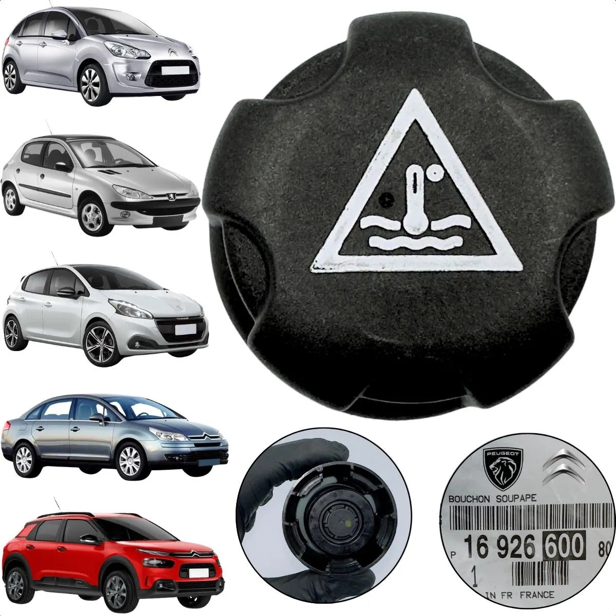 Tampa Reservatório Original Peugeot Citroën C3 C4 C5 1306j5