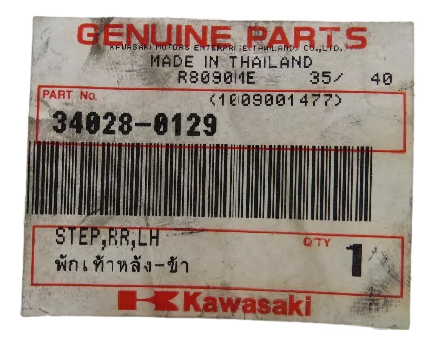 Pedaleira Traseira Kawasaki Ninja 650 2010/2011 340280129