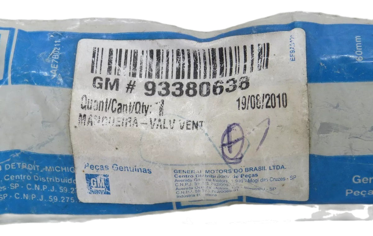 Mangueira Respiro do Motor Corsa Meriva Montana 2004/2011 Original GM 93380638