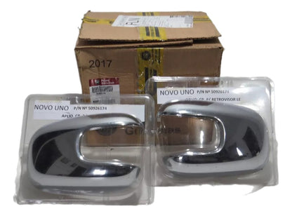 Capa Retrovisor Cromada Uno Novo 2010... Original Fiat 50926174