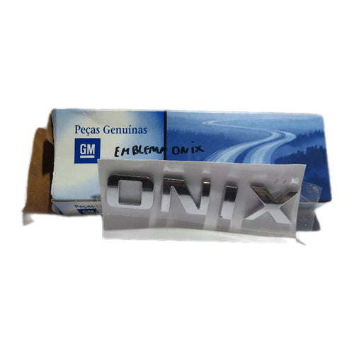 Emblema Cromado Onix 13/19 Tampa Traseira Original Gm