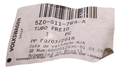 Tubo Mangueira Cilindro Freio Traseiro Lado Direito Fox/SpaceFox Original Volkswagen 520611764A