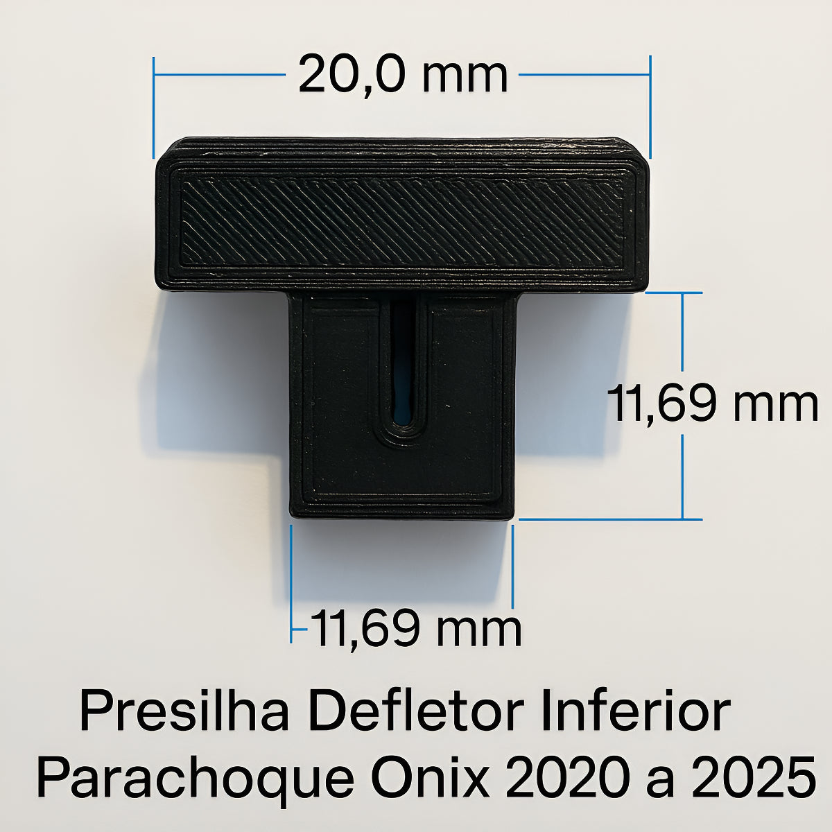 Kit 10 Presilhas do Defletor do Parachoque - Onix 2020/2025