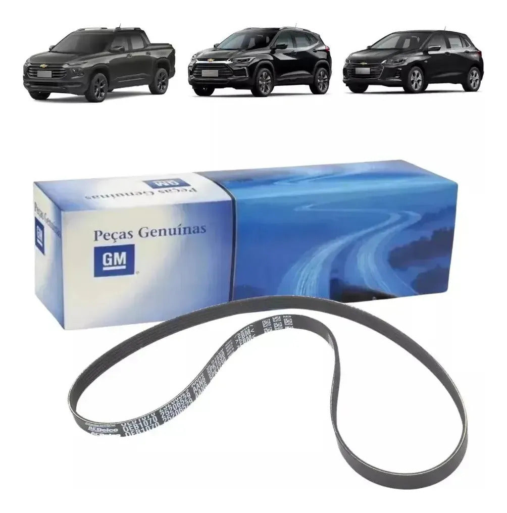 Correia Alternador Onix 1.0 Turbo 20/25 Original 25206529