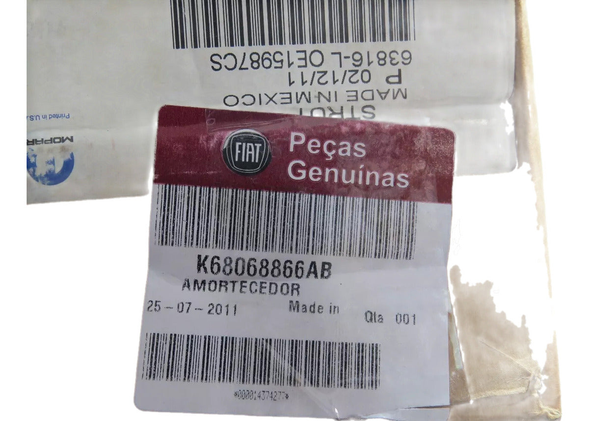 Amortecedor Traseiro Freemont 12/16 Journey 11/16 Original Fiat K68068866AB