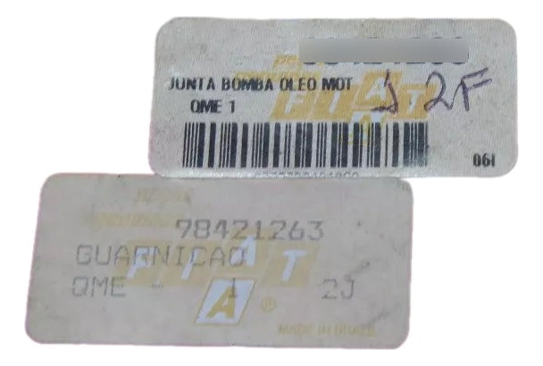Junta da Tampa da Bomba de Óleo Ducato 1998/2005 Original Fiat 98421263