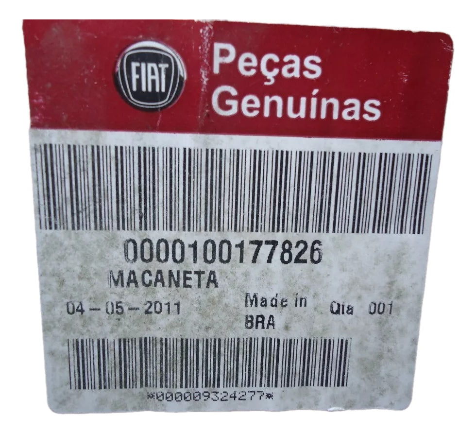 Maçaneta Porta Traseira Lado Direito Linea 2009/2016 Original Fiat 100177826