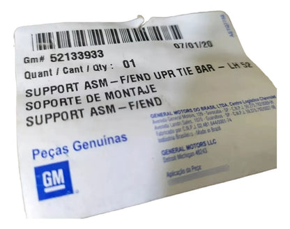 Suporte do Painel Frontal Esquerdo Onix Prisma 2013/2019 Original GM 52133933