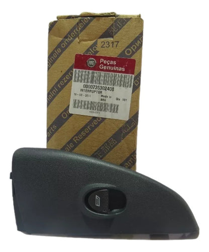 Botão Interruptor Porta Dianteira Lado Direito Palio Siena 2001/2017 Original 735302408