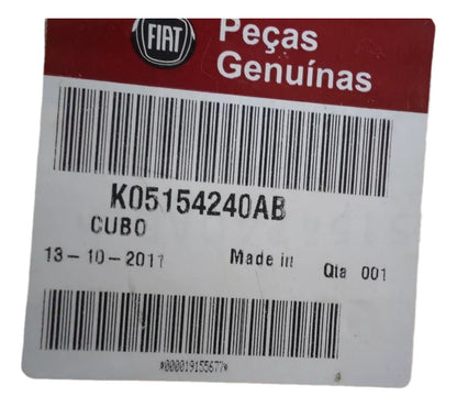 Cubo da Roda Dianteira Fiat 500 2010/2018 Novo Original K051J4240AB