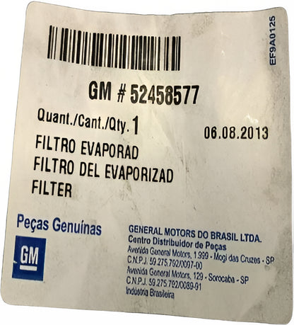Filtro de Cabine Evaporador S10 / Blazer 1995/2000 Original GM 52458577