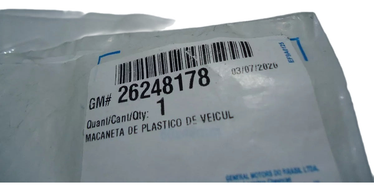 Maçaneta Externa da Porta Traseira Esquerda Onix 2020 Original GM 26248178