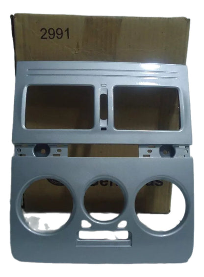 Moldura Central Painel Prata Palio 04/17 Siena 04/16 Strada 04/20 Original Fiat 100213133