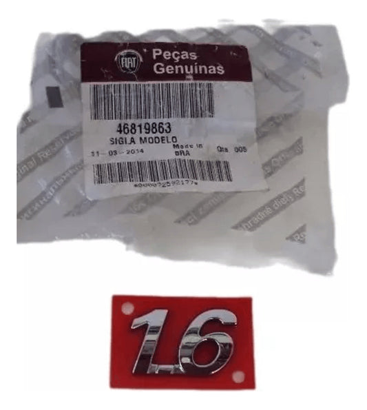 Emblema Sigla 1.6 Palio Doblo Strada Siena Original Fiat