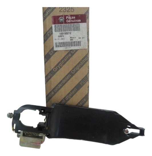 Corpo da Maçaneta Dianteira Esquerda Grand Siena Mobi Nova Strada Original Fiat 100198212
