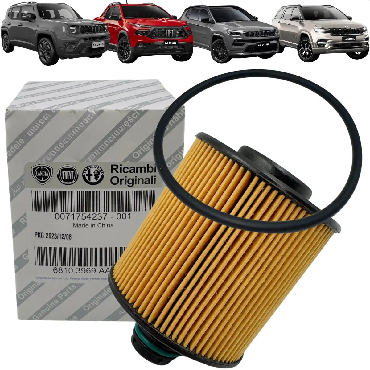Filtro Óleo Motor Original Toro Renegade Compass 2.0 Diesel Original