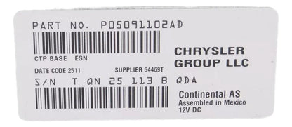 Rádio Dodge Chrysler Journey 2009/2015 Chrysler 200 2011/2014 Original K05091102AF