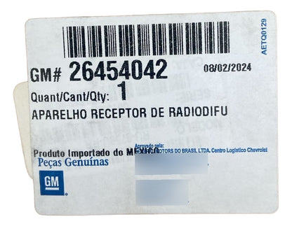 Central Multimídia Onix 2020/2025 Original GM 26454042