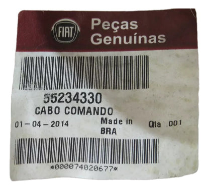 Cabo Seletor Marcha Câmbio Bravo 2011/2016 Original Fiat 55234330