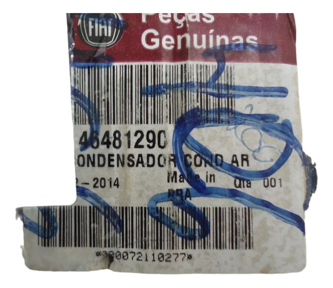 Condensador do Ar Condicionado Palio 2004/2017 Original 46481290