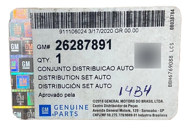 Caixa Evaporadora GM Tracker 2017/2023 Original 26287891