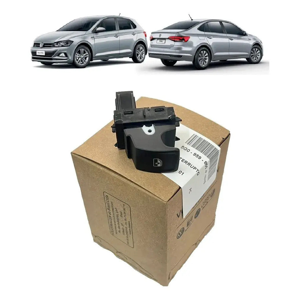 Botão Vidro Elétrico Direito VW Polo Virtus T-cross Nivus Original 5G0959855PWHS