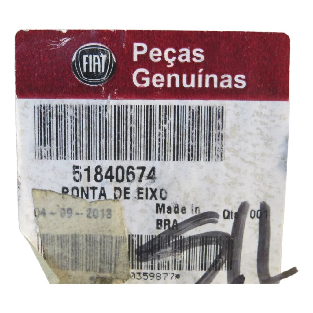 Ponta de Eixo Traseiro Fiat Palio Uno Uno Furgoneta Original 51840674