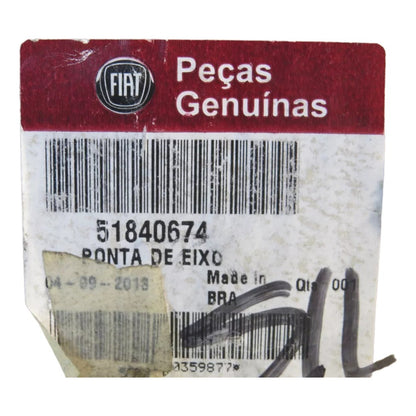 Ponta de Eixo Traseiro Fiat Palio Uno Uno Furgoneta Original 51840674