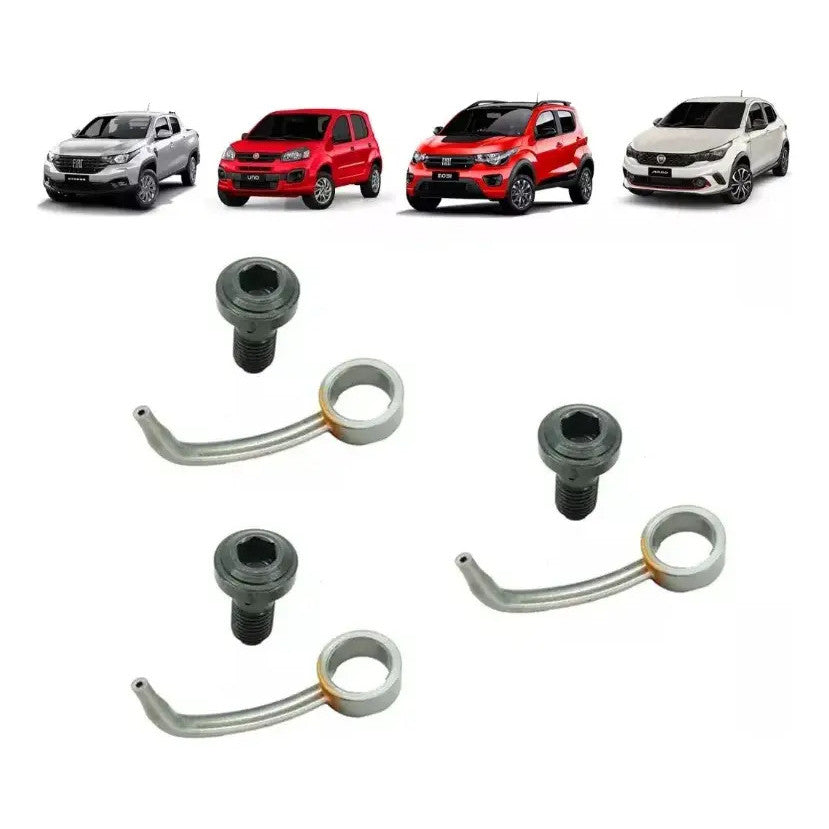 Kit 3 Injetor de Óleo Jet Cooler Fiat Argo Mobi Cronos Uno Strada 55267745