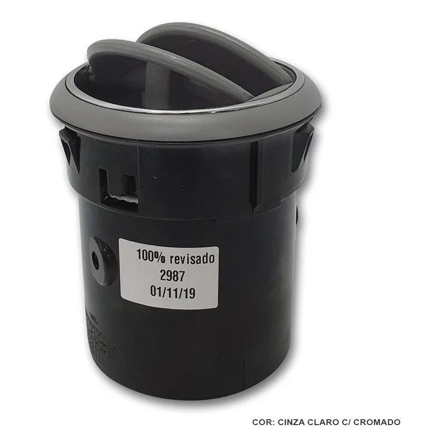 Difusor Ar Cinza Claro com Friso Cromado Fiat Palio 2012 a 2017 Original 100196977