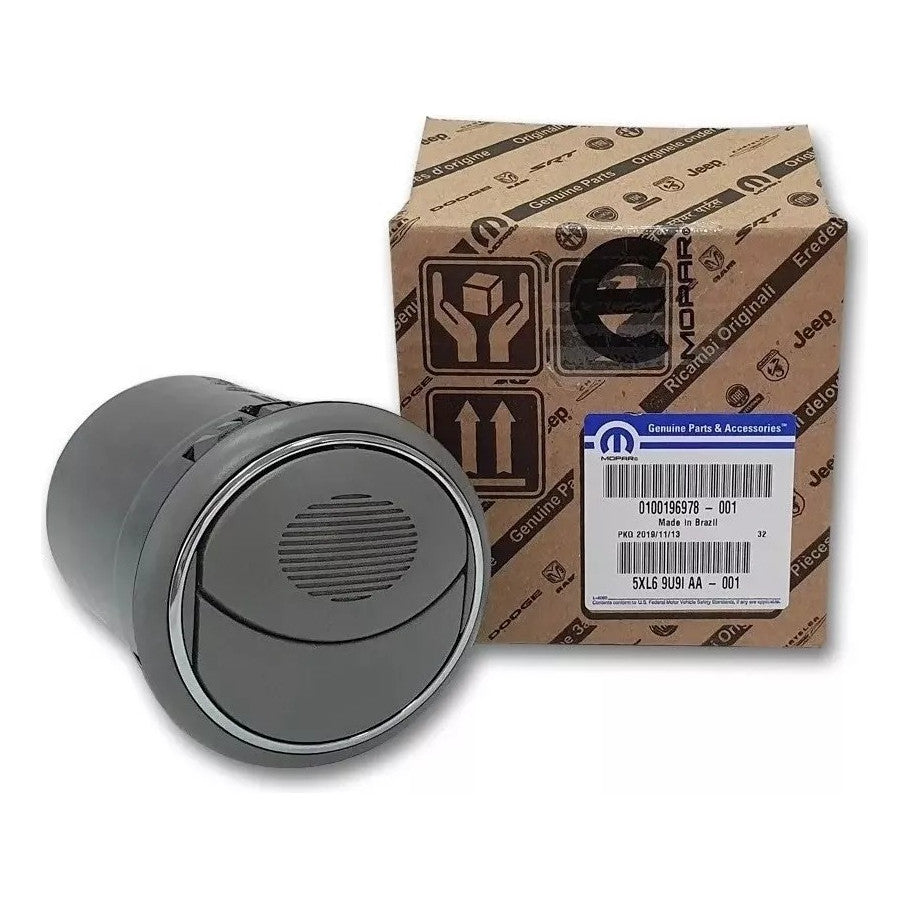 Difusor Ar Cinza Claro com Friso Cromado Fiat Palio 2012 a 2017 Original 100196977