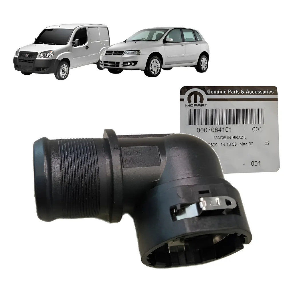Cotovelo Conexão Água Radiador Fiat Doblo Stilo Original 7084101
