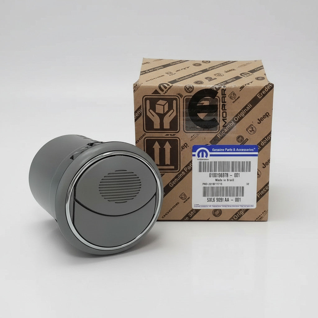 Difusor Ar Cinza Claro com Friso Cromado Fiat Palio 2012 a 2017 Original 100196977