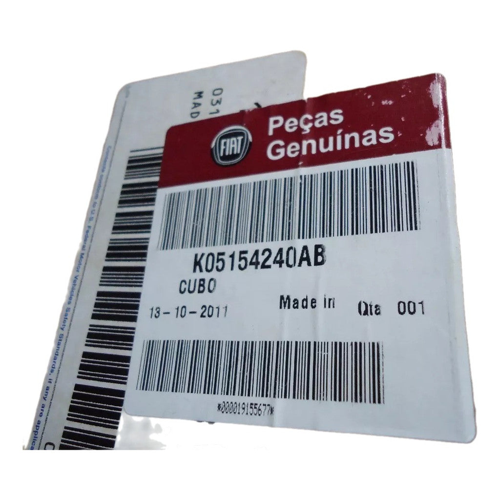 Cubo da Roda Dianteira Fiat 500 2010 a 2018 Original K05154240AB