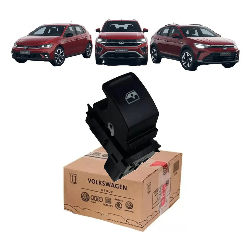 Botão Vidro Elétrico Direito VW Polo Virtus T-cross Nivus Original 5G0959855PWHS