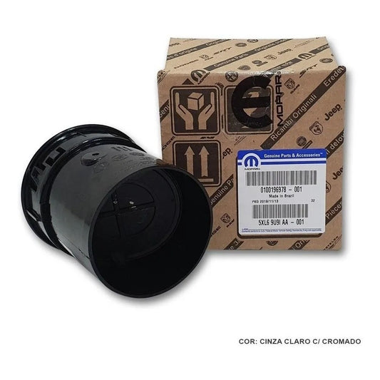 Difusor Ar Cinza Claro com Friso Cromado Fiat Palio 2012 a 2017 Original 100196977
