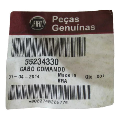 Cabo Seletor Marcha Câmbio Bravo 2011 a 2016 Original Fiat 55234330