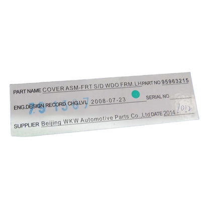 Moldura Coluna Porta Dianteira Lado Esquerdo Cruze 2012 a 2016 Original Gm 95963215