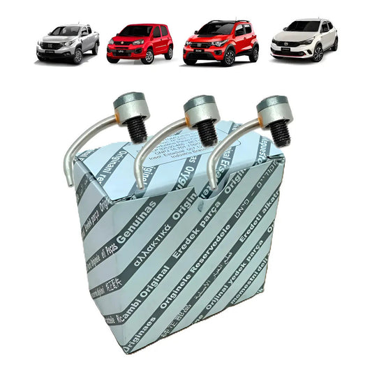 Kit 3 Injetor de Óleo Jet Cooler Fiat Argo Mobi Cronos Uno Strada 55267745