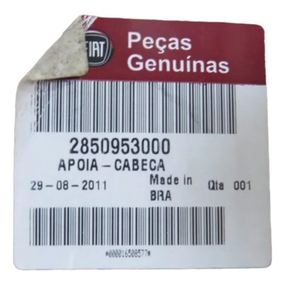 Apoio Cabeça Banco Traseiro Bipartido Fiat Punto 2008 a 2012 Original 2850953000