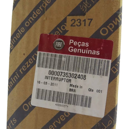 Botão Interruptor Porta Dianteira Lado Direito Fiat Palio Siena Original 735302408