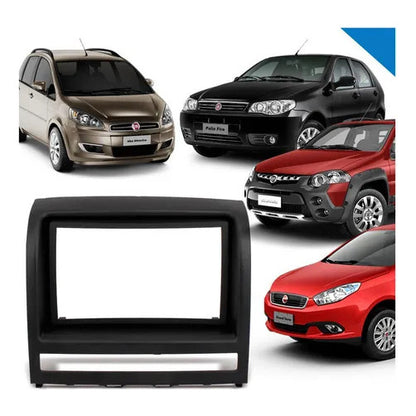 Moldura Painel Multimídia Rádio Dvd Din – Fiat Palio, Idea