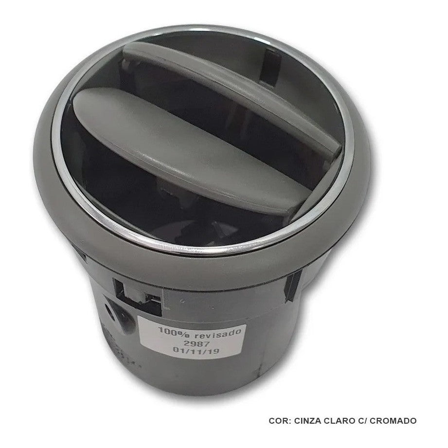 Difusor Ar Cinza Claro com Friso Cromado Fiat Palio 2012 a 2017 Original 100196977