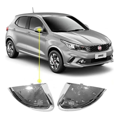 Par Capa Cromada Retrovisor Fiat Argo Cronos Original 50928188