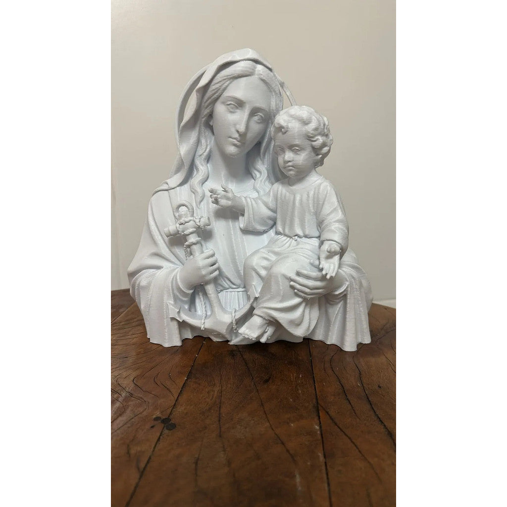 Busto Nossa Senhora dos Navegantes com Menino Jesus Branco