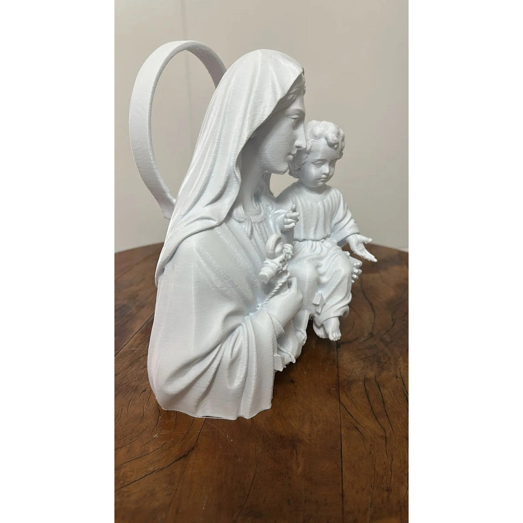 Busto Nossa Senhora dos Navegantes com Menino Jesus Branco