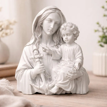 Busto Nossa Senhora dos Navegantes com Menino Jesus Branco