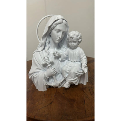 Busto Nossa Senhora dos Navegantes com Menino Jesus Branco