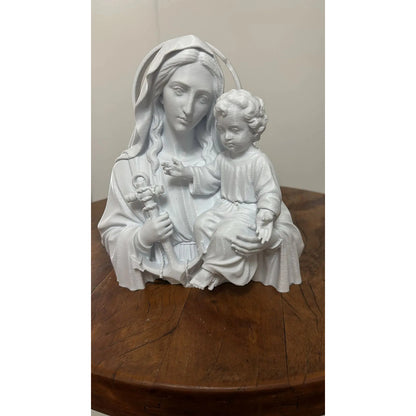 Busto Nossa Senhora dos Navegantes com Menino Jesus Branco