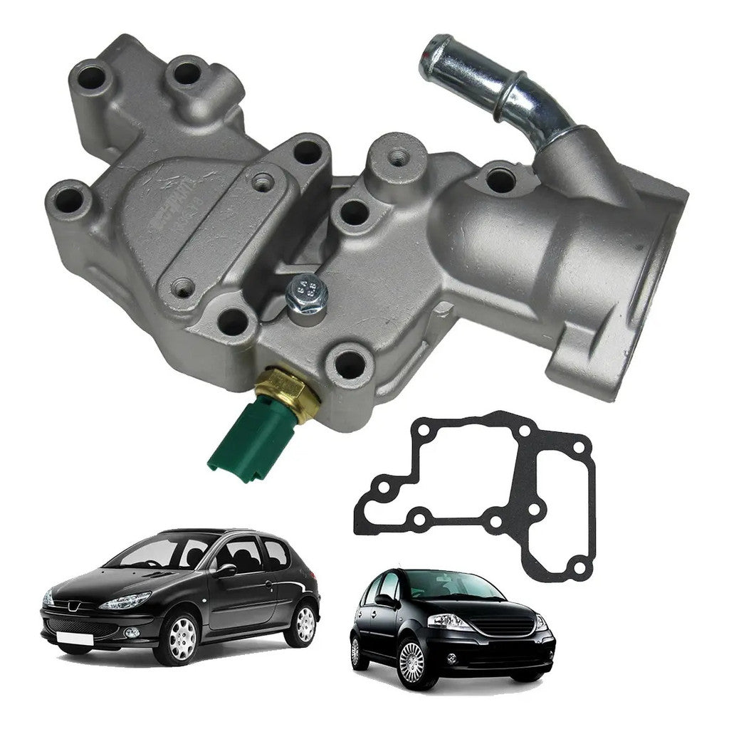 Carcaca da Valv Termostatica Peugeot 206 Motor 1.4 8v 2008